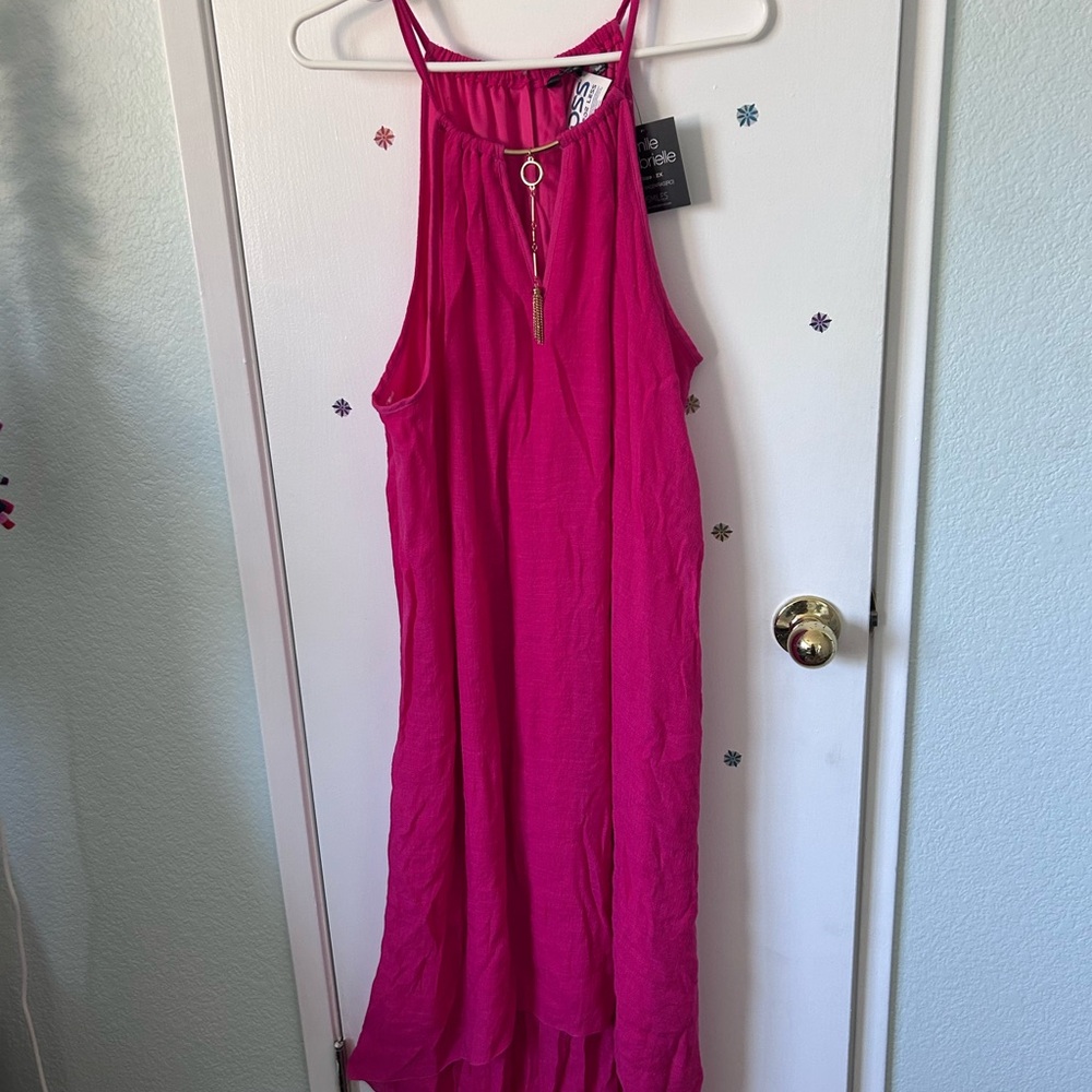 Mlle Gabrielle Pink High Low Dress